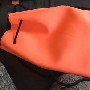 Orange triangl bag